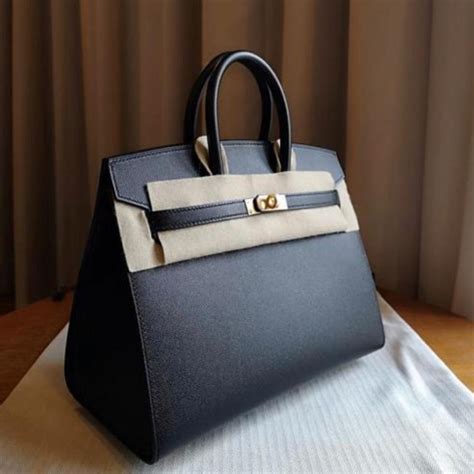 HERMES Epsom Birkin Sellier 25 Black 